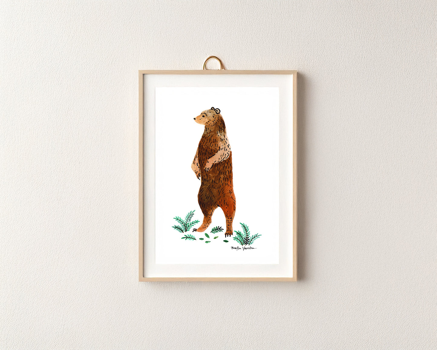 Brown Bear Art Print
