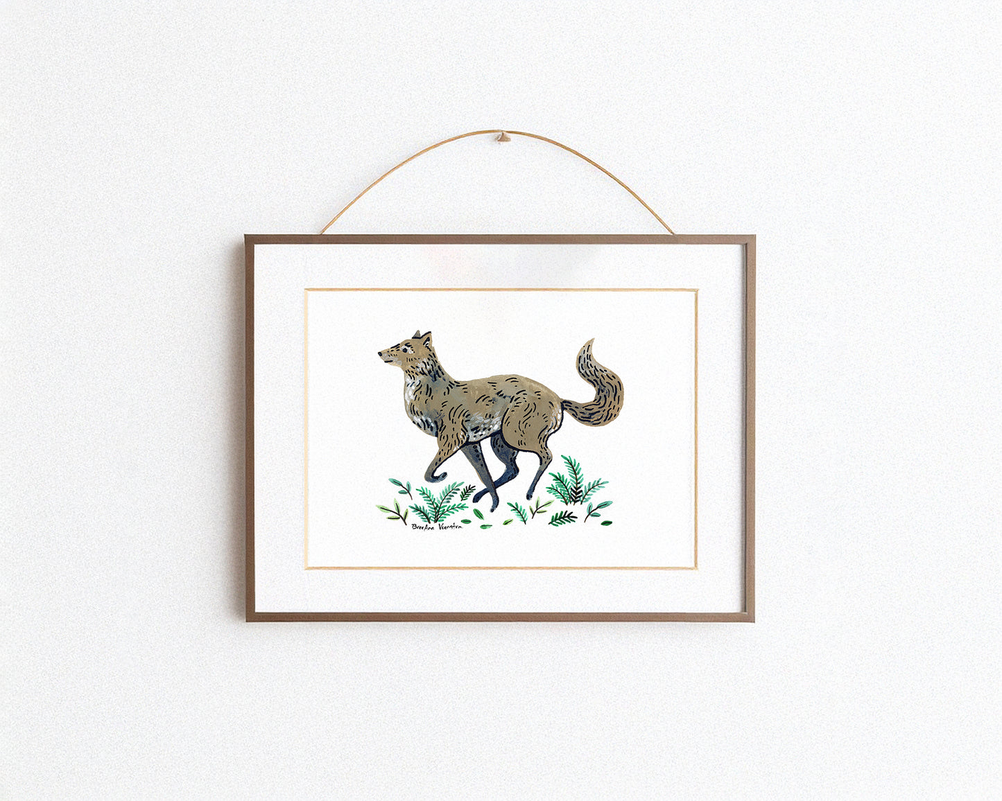 Gray Wolf Art Print