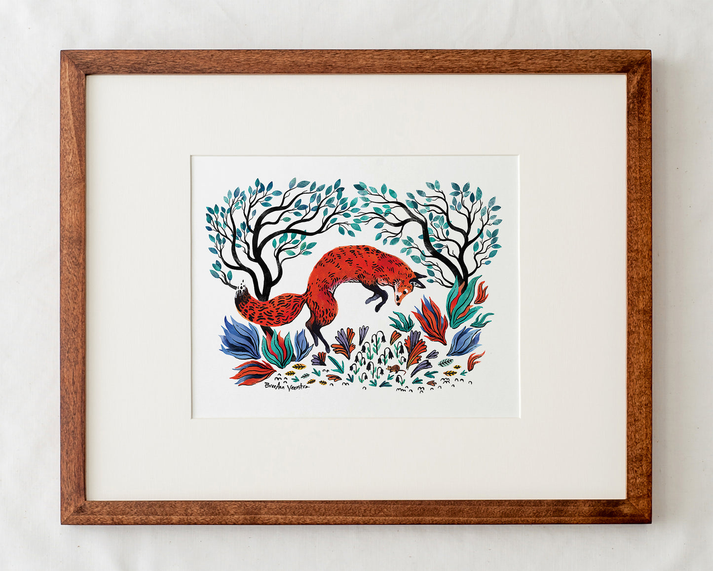 The Fox and the Mouse Art Print