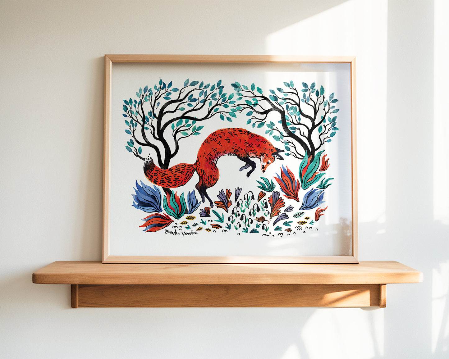 The Fox and the Mouse Art Print