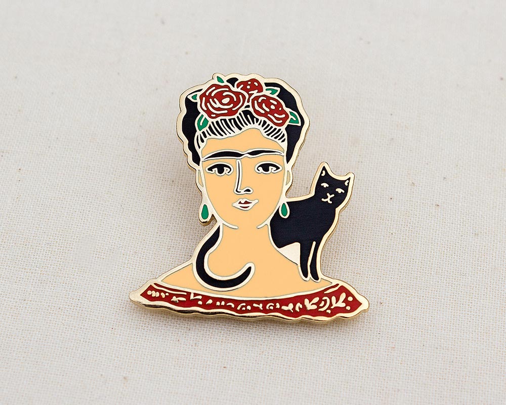 Broche friida kahlo - accessoire féministe - hommage peintre méxicaine. - Un grand marché Broche friida kahlo - accessoire féministe - hommage peintre méxicaine. - Un grand marché