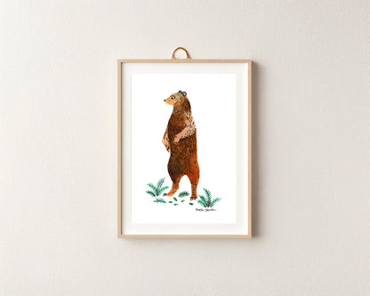 Brown Bear Art Print