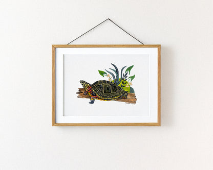 Painted Turtle Art Print