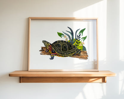 Painted Turtle Art Print