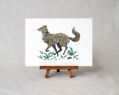 Gray Wolf Art Print