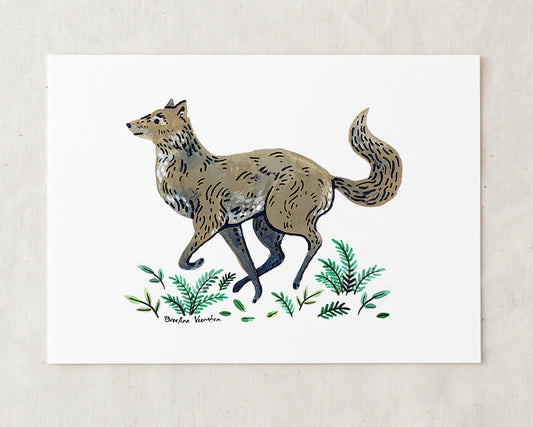 Gray Wolf Art Print