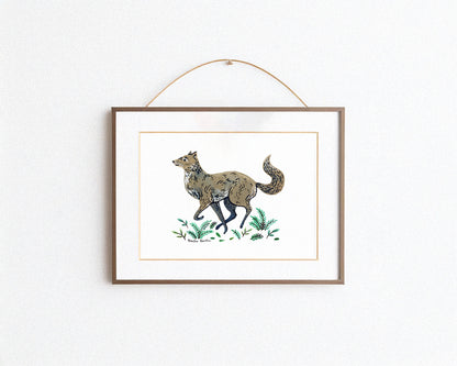 Gray Wolf Art Print