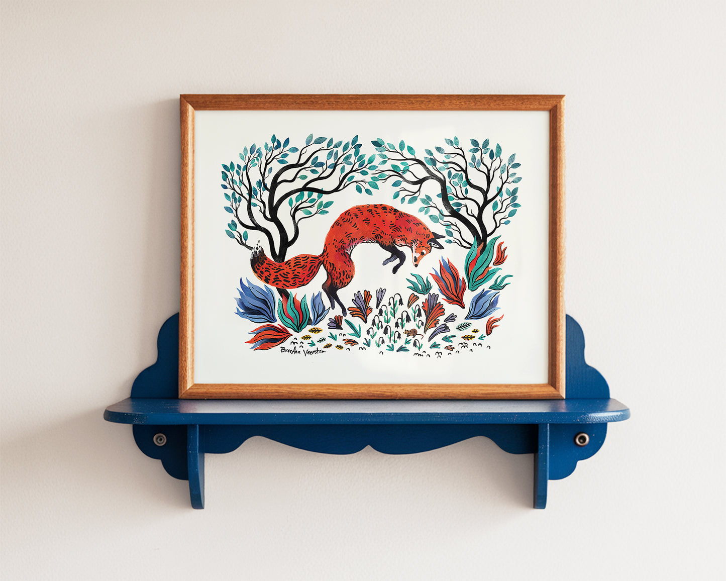 The Fox and the Mouse Art Print