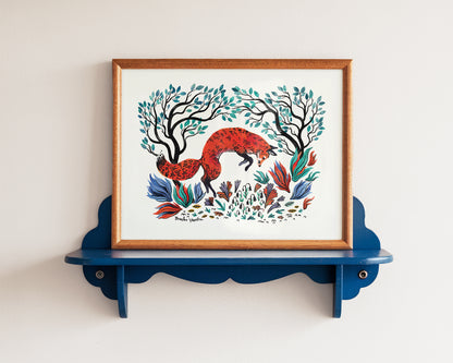 The Fox and the Mouse Art Print