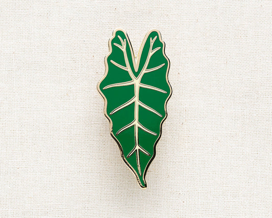 Alocasia Green Enamel Pin