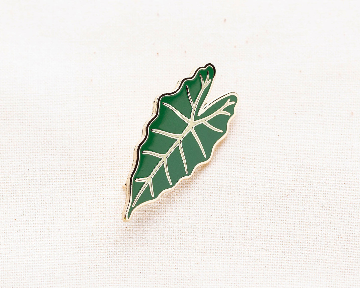 Alocasia Green Enamel Pin