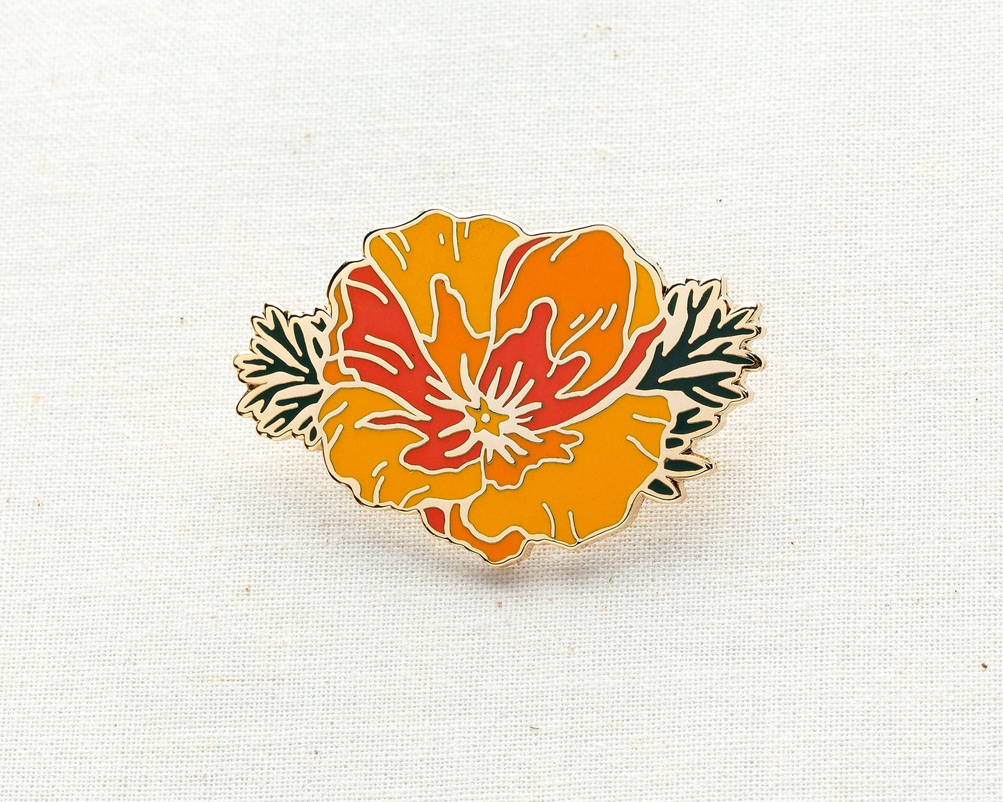 California Poppy Enamel Pin