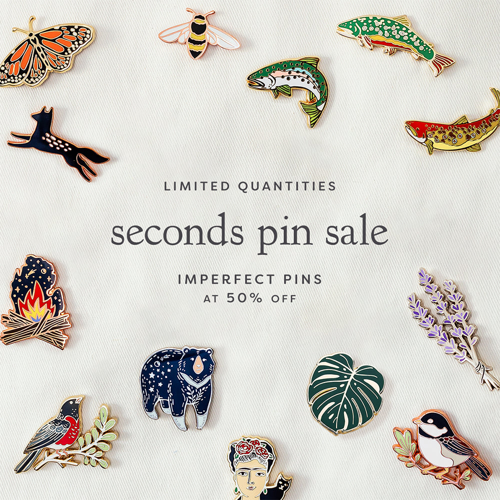 SECONDS Enamel Pins