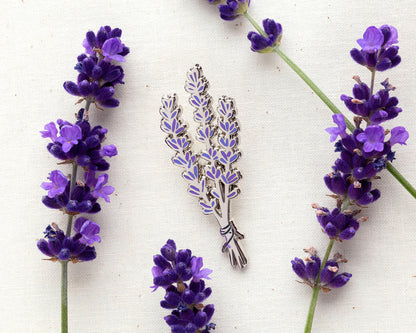 Lavender Enamel Pin