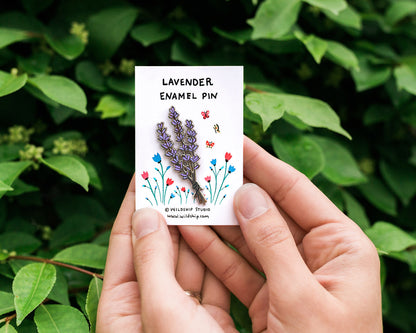 Lavender Enamel Pin