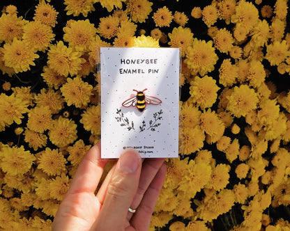 Honeybee Enamel Pin with GIVEBACK