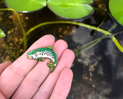 Rainbow Trout Enamel Pin