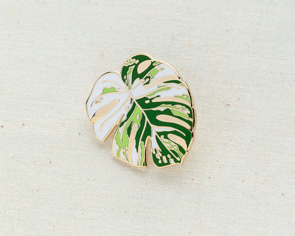 Monstera Albo Enamel Pin