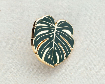 Monstera Enamel Pin