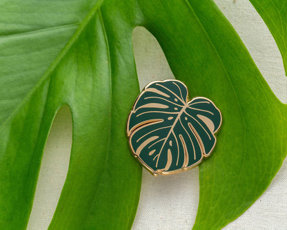 Monstera Enamel Pin