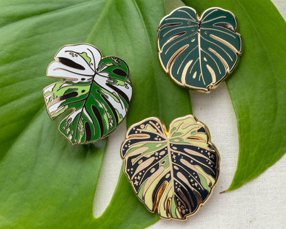 Monstera Enamel Pin