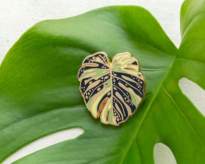 Monstera Thai Constellation Enamel Pin