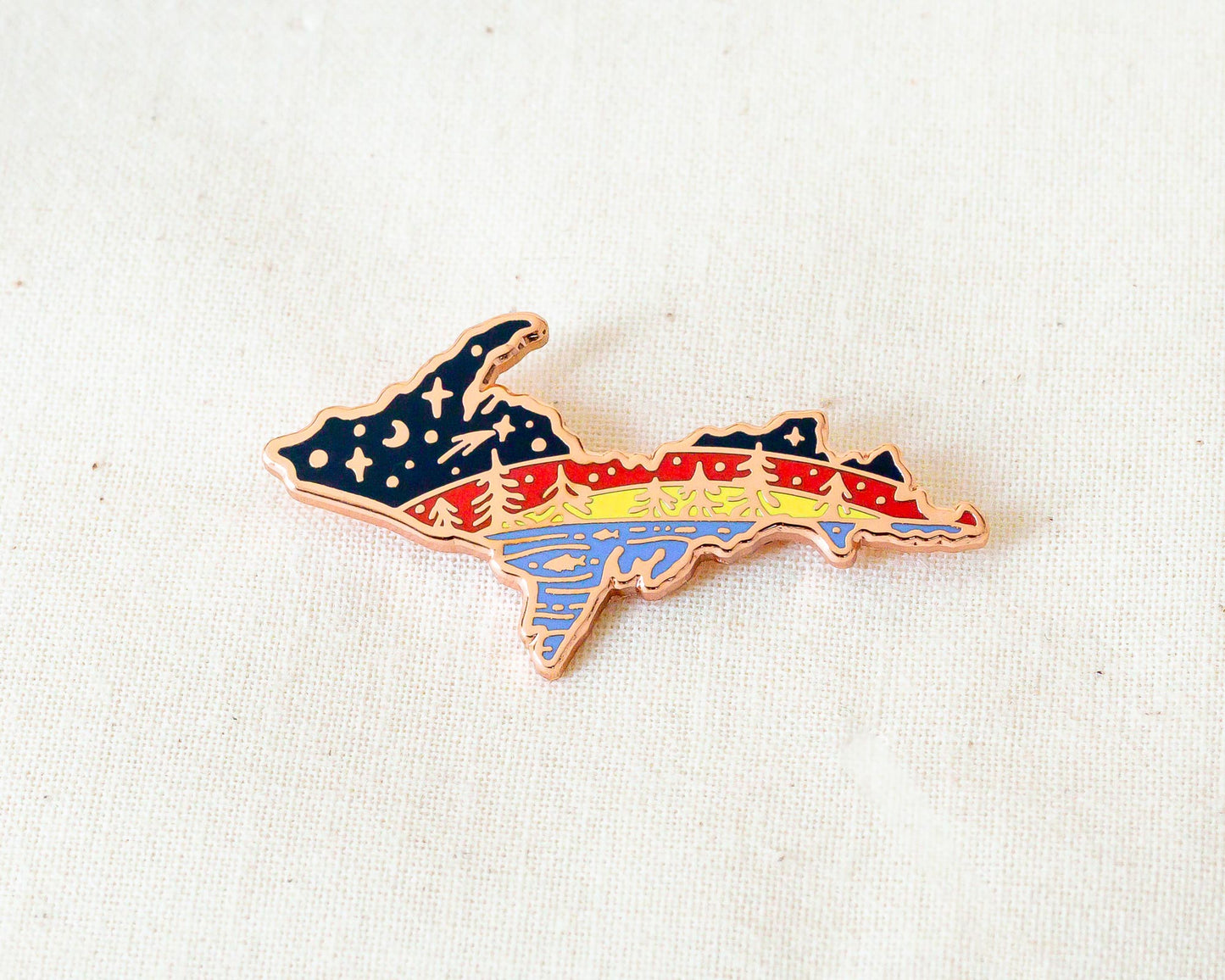 Michigan Upper Peninsula Enamel Pin