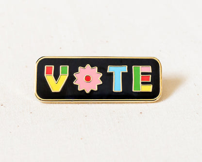 VOTE Enamel Pin