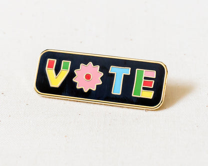 VOTE Enamel Pin