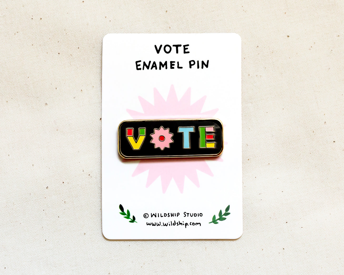 VOTE Enamel Pin