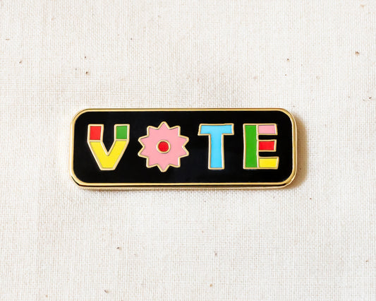 VOTE Enamel Pin