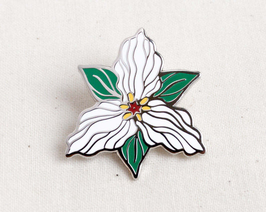 Trillium Enamel Pin