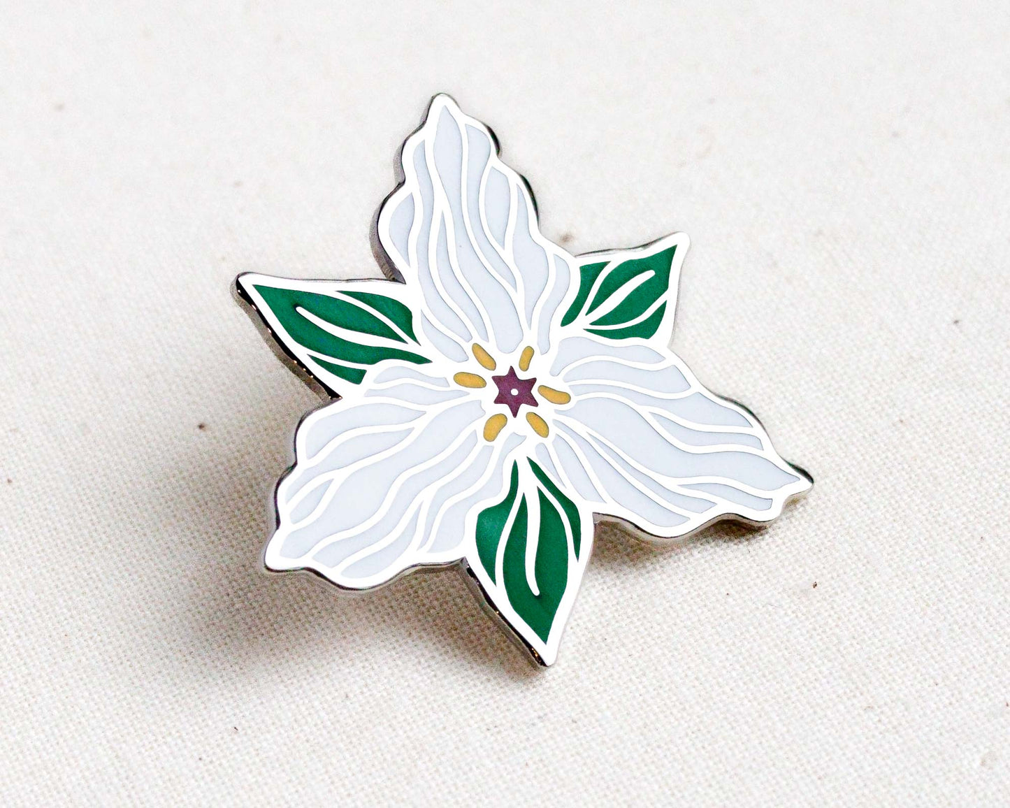 Trillium Enamel Pin