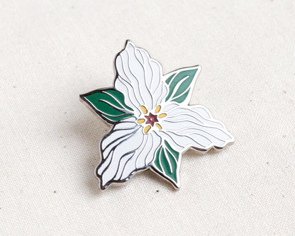 Trillium Enamel Pin