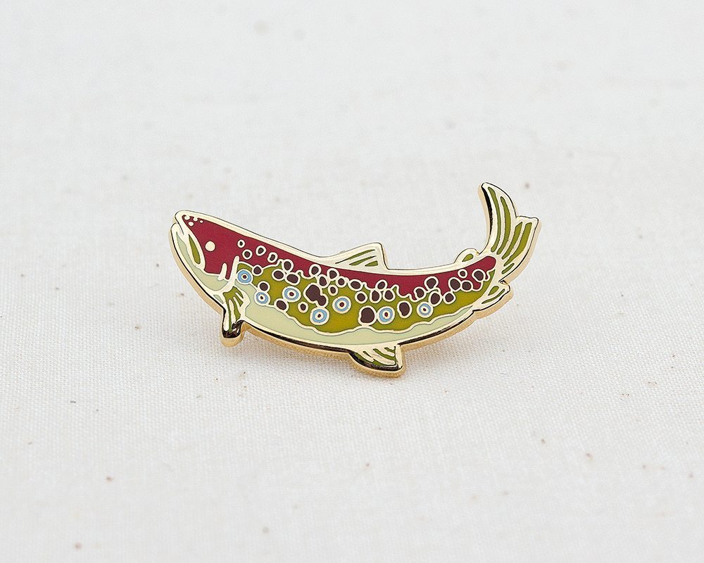 Trout Set of 3 Enamel Pins