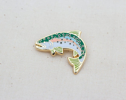 Rainbow Trout Enamel Pin