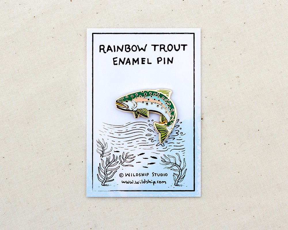 Rainbow Trout Enamel Pin