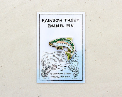 Rainbow Trout Enamel Pin